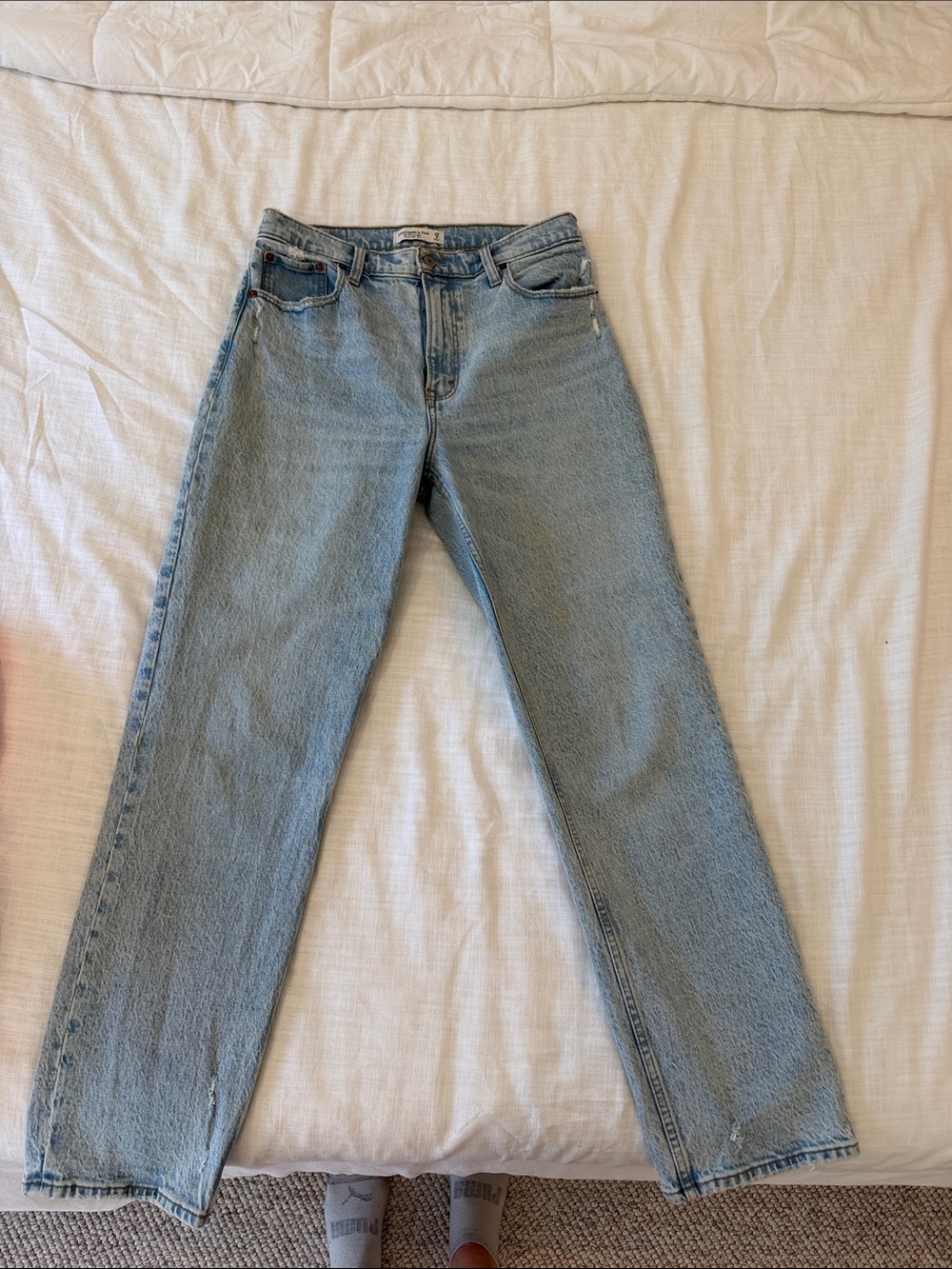 Abercrombie & Fitch Light Blue Straight Leg Jeans